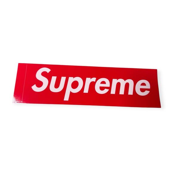 Supreme Bogo Red Box Logo Sticker Skater Rare‎ - Picture 1 of 2